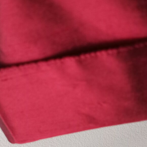 'Talbots' 100% Shantung Silk Claret Red Blouse 3/4 Sleeve Size 18W - Picture 7 of 11